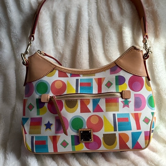 Dooney & Bourke Handbags - Dooney & Bourke Colorful Geometric Shoulder Bag